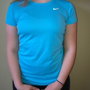 Light Blue Nike running Dri-Fit T-Shirt